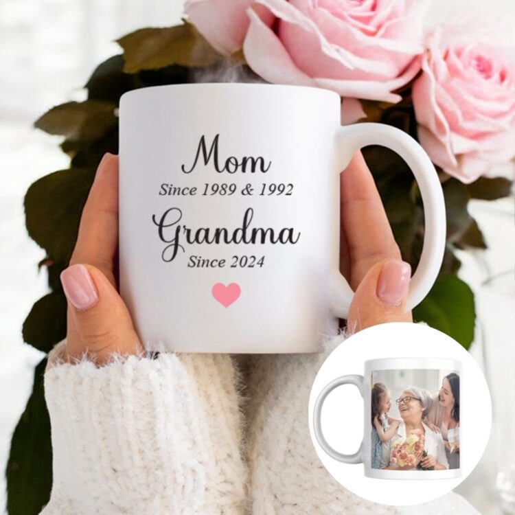 Mother's day mug with text and photo