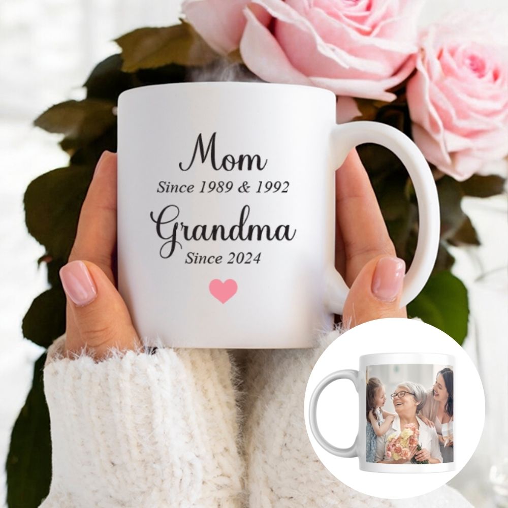 Mother's day mug with text and photo
