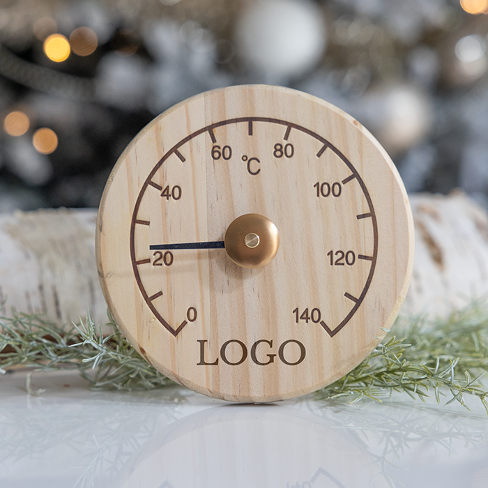 Saunamittari logolla