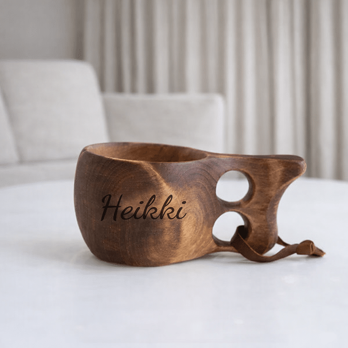 Aito pahkakuksa kaiverruksella