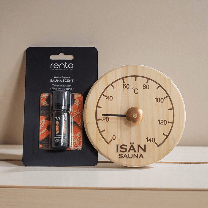 Saunamittari ja saunatuoksu -lahjasetti