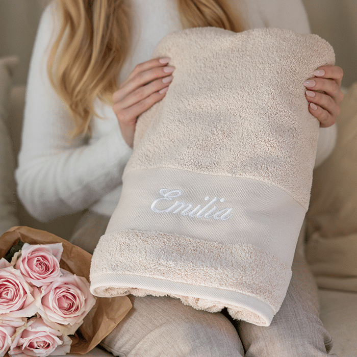 High-end kylpypyyhe nimellä, beige - Image 2