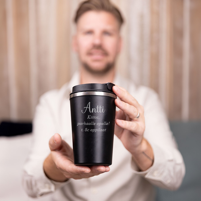 Termosmuki kaiverruksella, opettajalle - Image 2