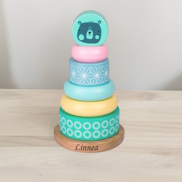 Puulelu, Pinottavat renkaat nimellä