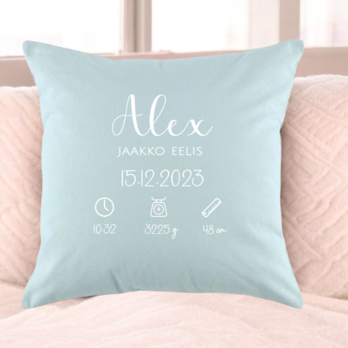 Tyynyliina painatuksella