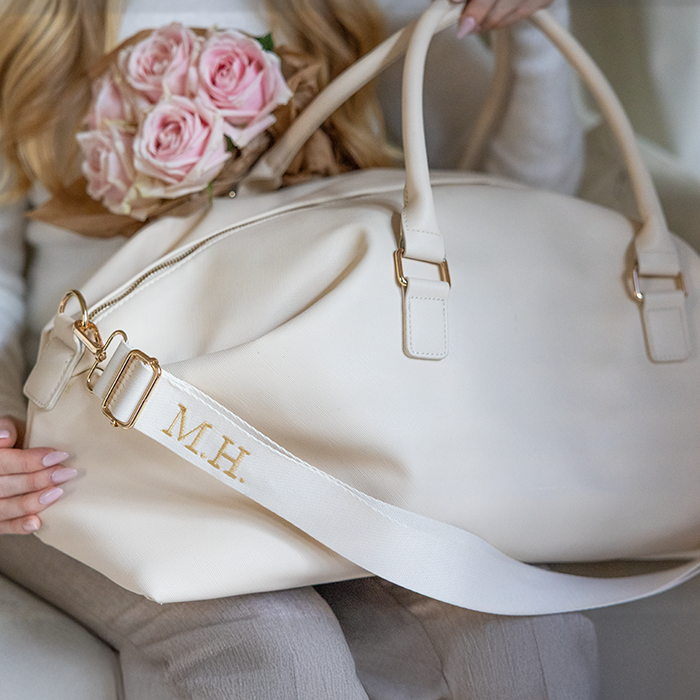 Weekender -laukku brodeerauksella, yrityslahja