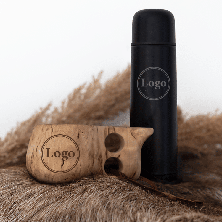 Kuksa ja termospullo -lahjasetti retkeilyyn