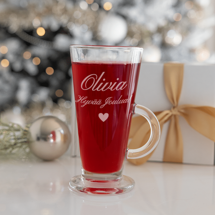 Glögilasi kaiverruksella