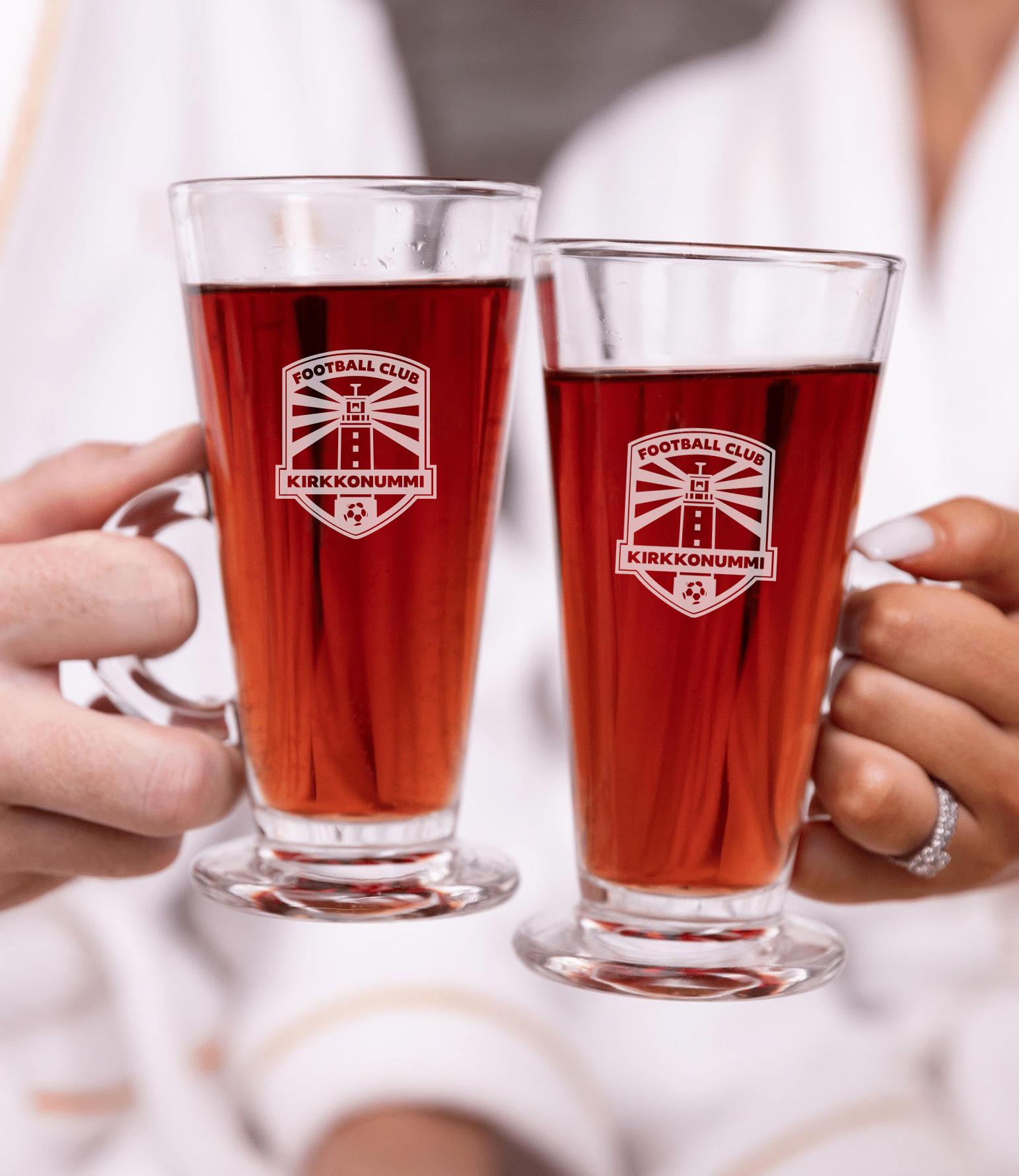 Glögilasit joukkueen logolla 2 kpl