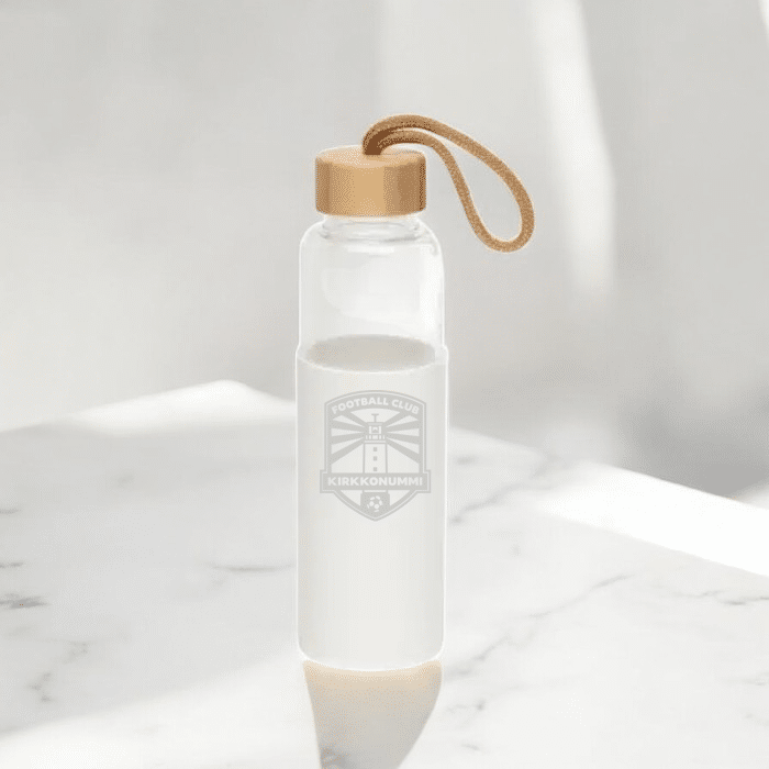 Lasinen juomapullo joukkueen logolla - Image 2