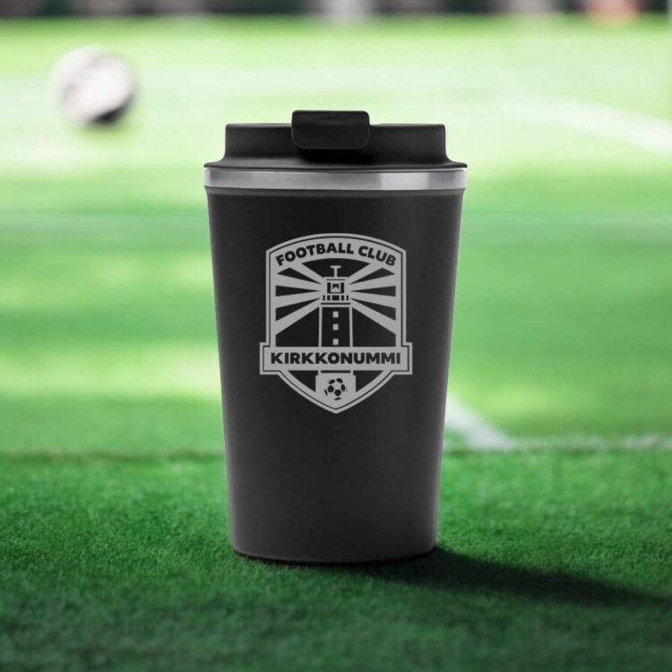 Termosmuki joukkueen logolla, musta