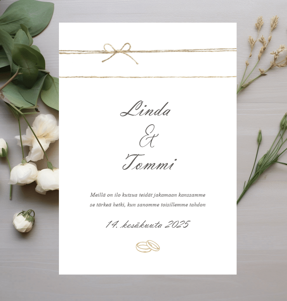 Hääkutsu, Tied with Love