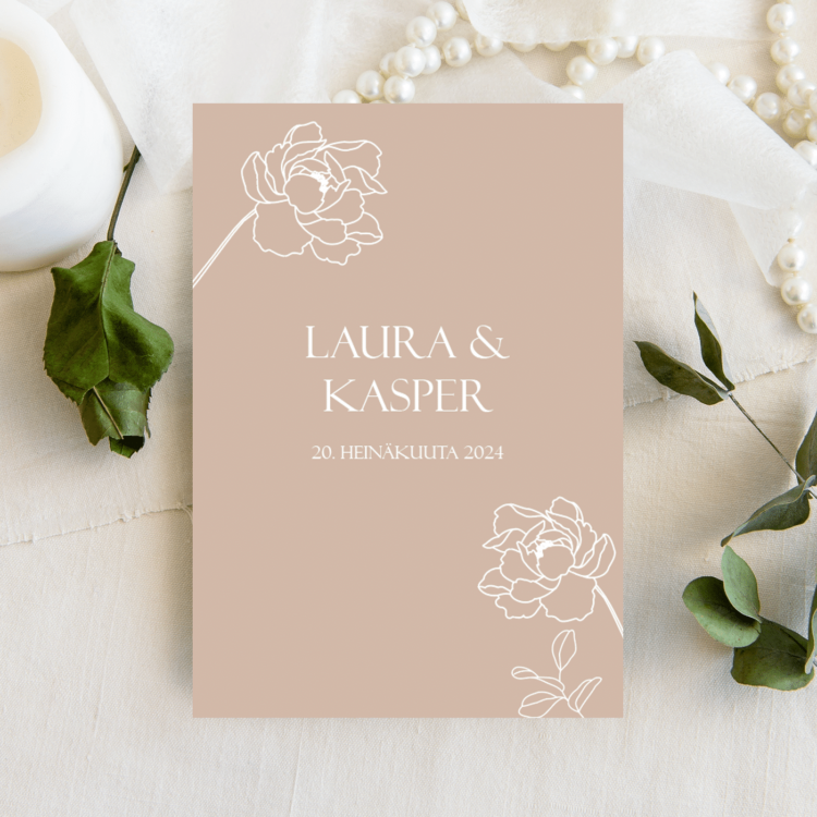 Hääkutsu, Cream Petals