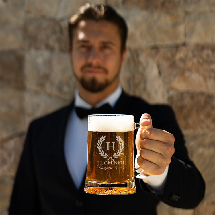 Oluttuoppi kaiverruksella, valmistujaislahja - Image 2