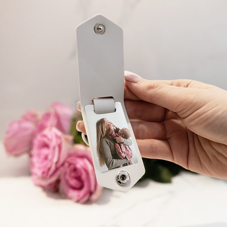 Avaimenperä valokuvalla, lahja äidille