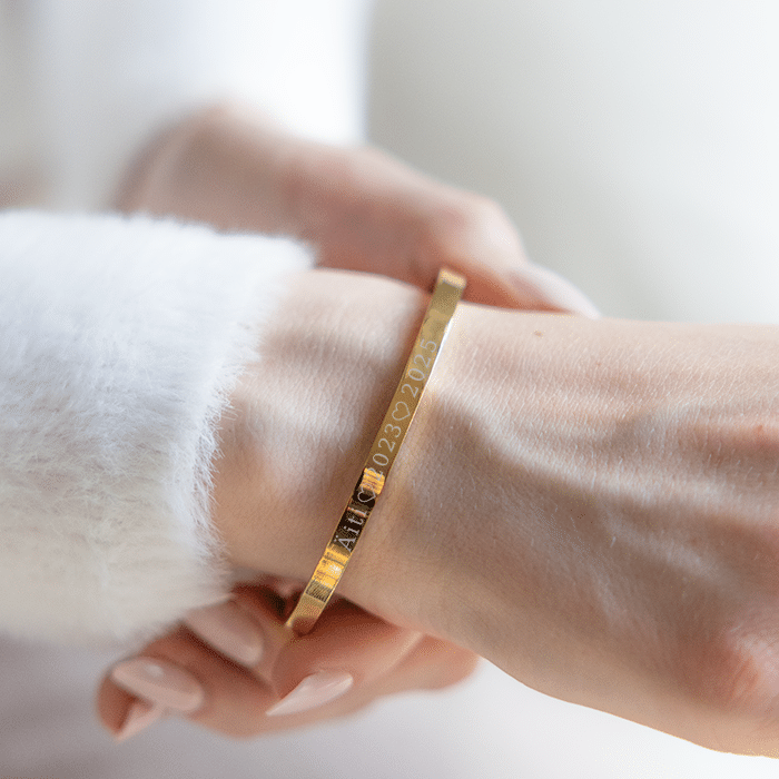 Naisten rannekoru kaiverruksella, äiti - Image 3