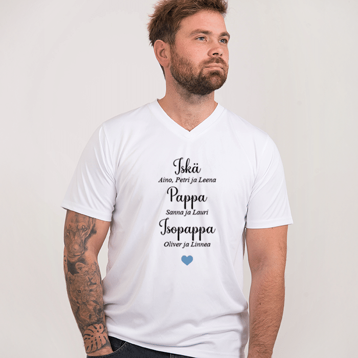 T-paita painatuksella, isänpäivälahja