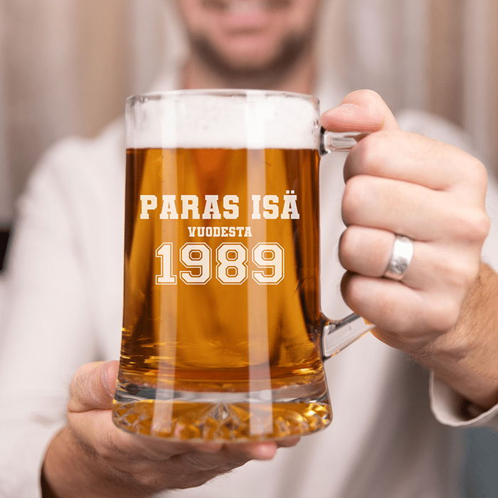 Oluttuoppi kaiverruksella isälle, sport