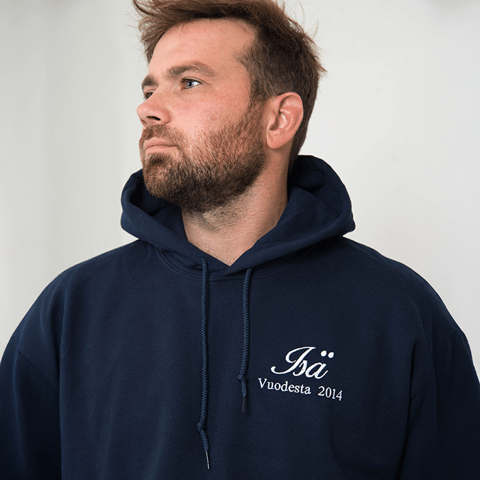 Isänpäivähuppari omilla teksteillä, rintaan ja hihaan - Image 3