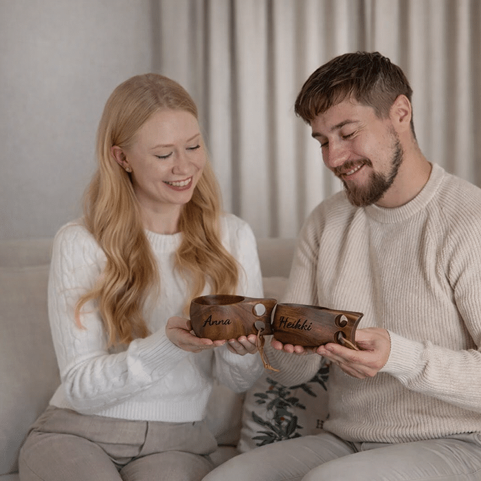 Kuksat kaiverruksella 2kpl, tummat - Image 2