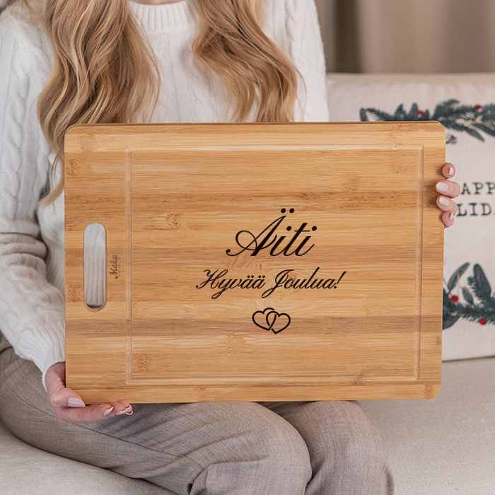 Leikkuulauta kaiverruksella