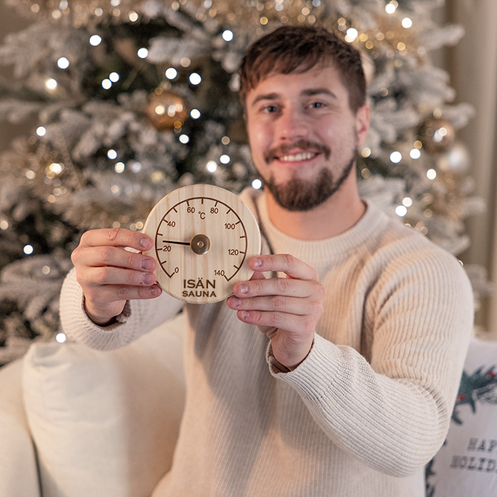 Saunamittari omalla tekstillä