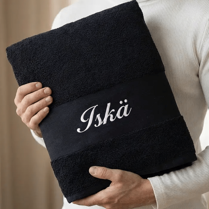 High-end kylpypyyhe nimellä, tumma