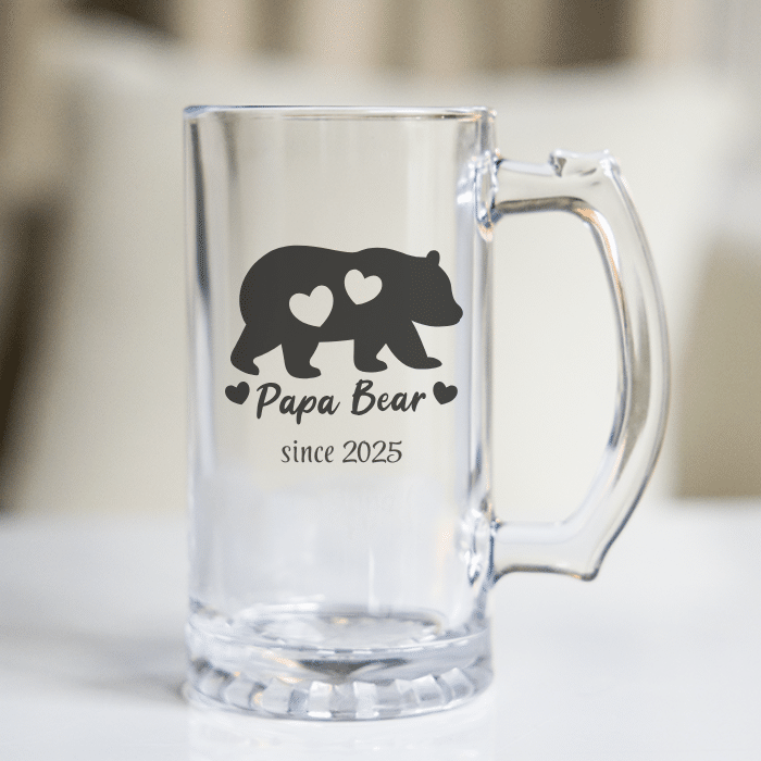 Hologrammituoppi omalla tekstillä, karhu