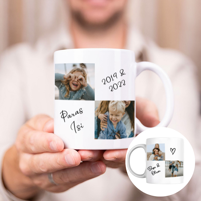 Isänpäivämuki, kuvakollaasi