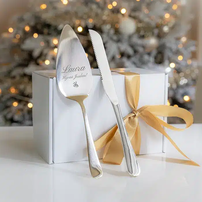 Kakkulapio- ja veitsi -lahjasetti,joulu