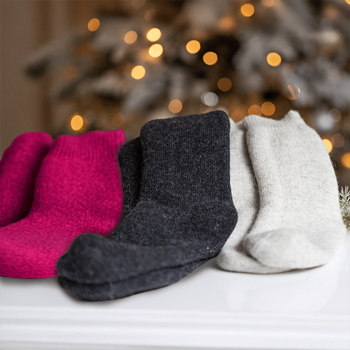 Joulusukat, merinovilla (valitse väri)