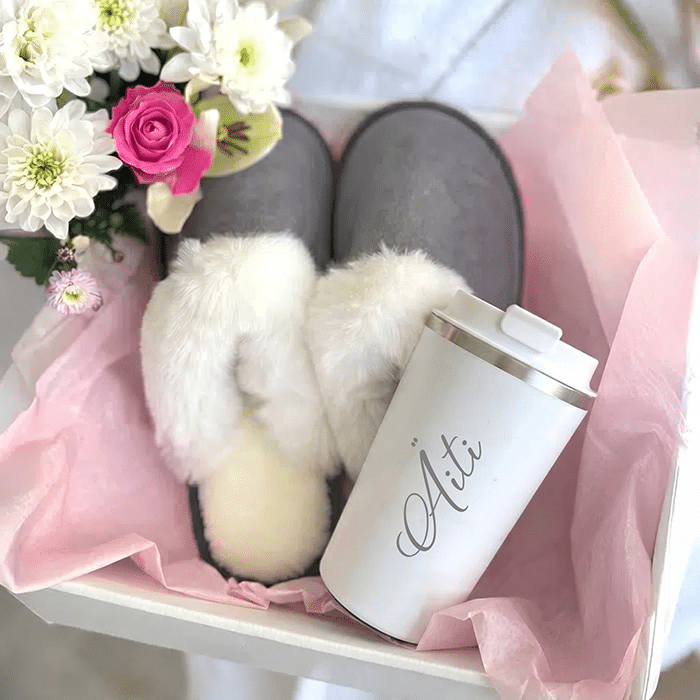 Termosmuki ja tohvelit -lahjakori äidille