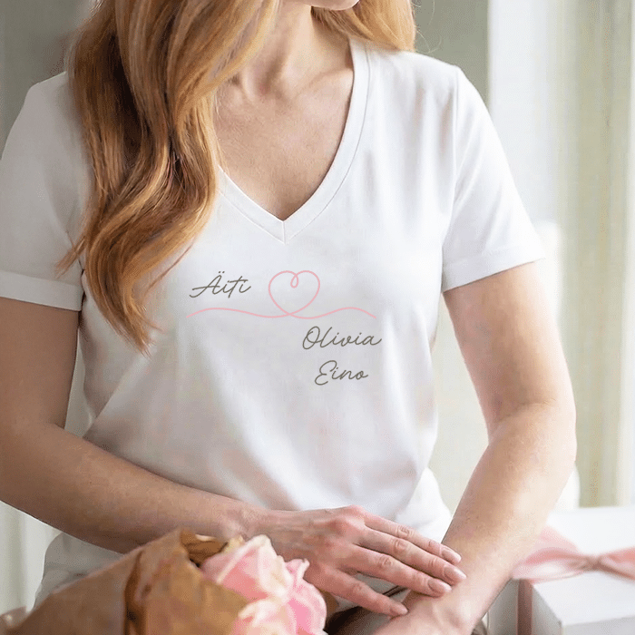 T-paita painatuksella, äidille