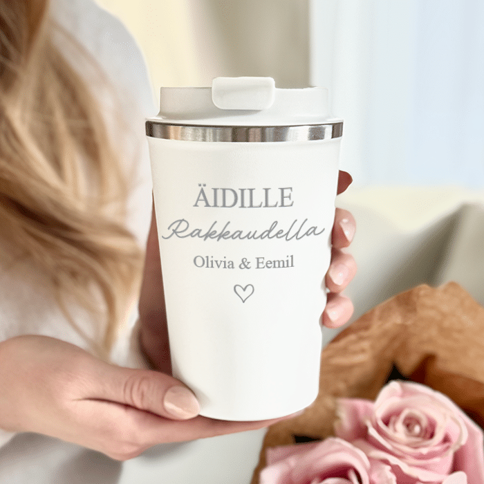 Termosmuki kaiverruksella, äidille